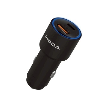 HODA 63W 雙孔 車載充電器(USB-C+USB-A)  車充