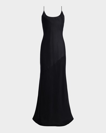 Charmaine U-Neck Silk Gown