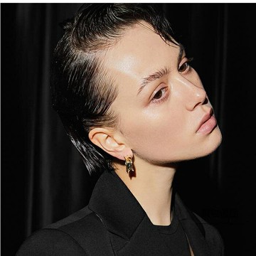 耳環簡約耳圈女氣質耳釘銀針耳飾品【聚物優品】