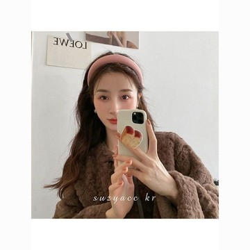 【PING'S🌞】複古 粉紅色 海綿 髮箍 女 網 新款 高顱 外出 增高 洗臉 頭箍 髮卡
