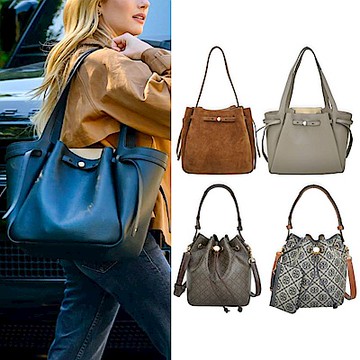 TORY BURCH Romy購物包/T Monogram水桶包