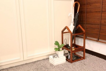 【KeenFord Design】 W-UR01 實木傘架 (DBR)