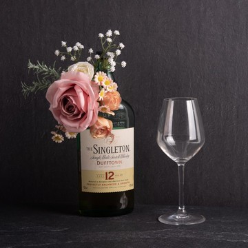 【粉光微醺】仿真酒瓶花藝 酒瓶裝飾 送禮 餐桌裝飾