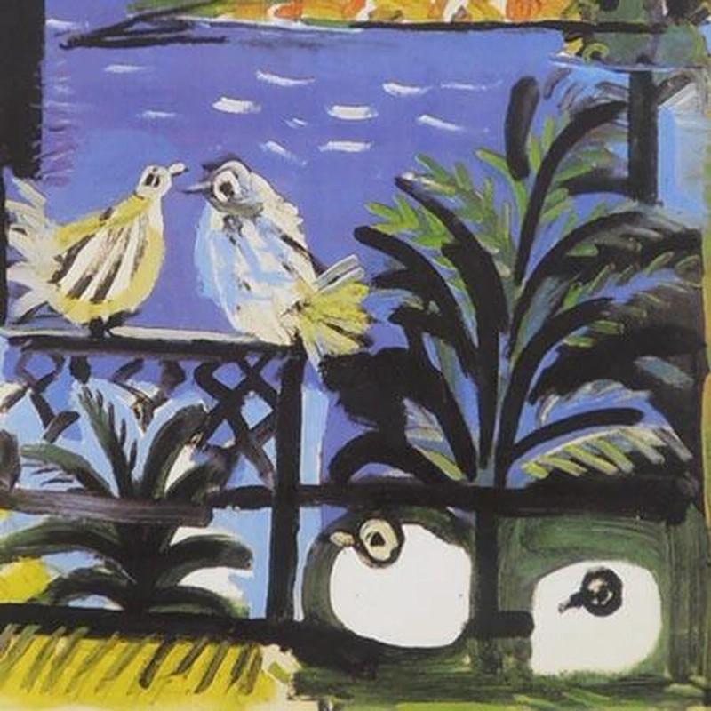 ピカソ 絵画 鳩 アートポスター 【複製】【アートポスター