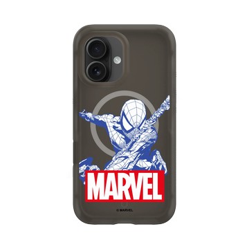 iPhone 16 AirX 本質黑 - 迪士尼-漫威 Marvel - 蜘蛛人-漫威Logo版