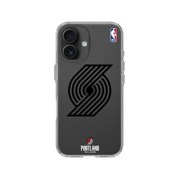 iPhone 16 Clear 透明 - NBA - B&W-波特蘭拓荒者 Portland Trail Blazers B&W - Light