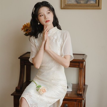 年輕款少女蝕骨旗袍氣質夏季2022年新款復古漢服改良版連衣裙女裝