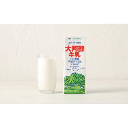 ふるさと納税  生乳 100％ 大阿蘇牛乳 ロングライフ 牛乳 1000ml×6本入り 合計6L 熊本県合志市