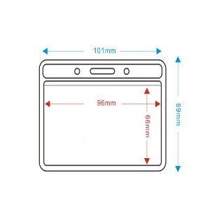 TA-014 平口橫式識別證套(100入/包)