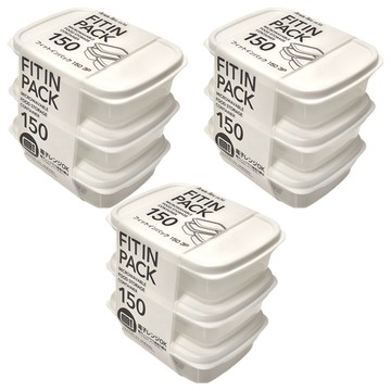 Sanada Seiko塑膠保鮮盒套裝 微波爐適用食物儲存容器  150ml x 3個  3組