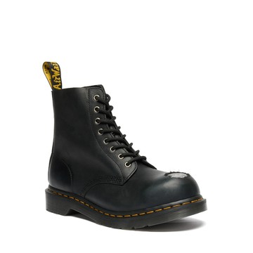 馬汀大夫 Dr. Martens 1460 黑色男士金屬腳趾皮革踝靴