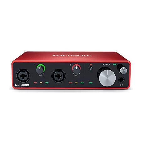 Focusrite Scarlett 4i4 3rd Gen 4x4 USB Audio Interface Bundle with Headphones and XLR Cables (3 Items)