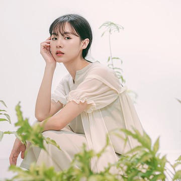 Glaze_琉璃拼接洋裝_20SF105_粉綠