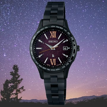 SEIKO 精工 Lukia系列 限量 太陽能電波 時尚腕錶 (SSVV087J/1B35-0AY0P)