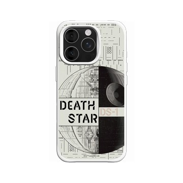 iPhone 16 Pro SolidX 白 - 迪士尼-星際大戰 Star Wars - 星際大戰 – 死星全幅結構圖