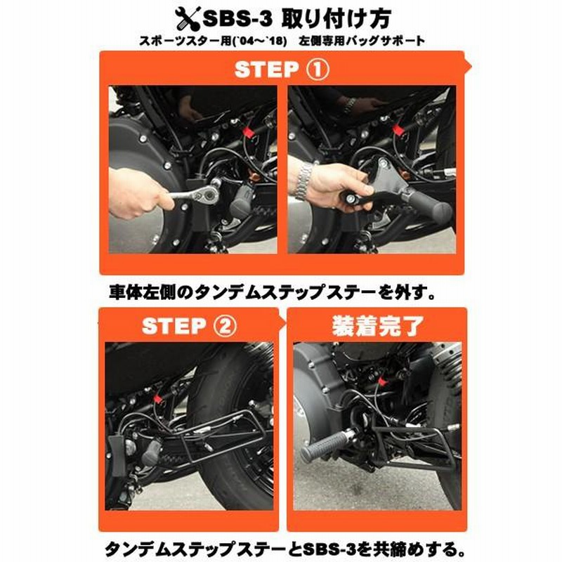 デグナー NB-124 スポーツスター専用 ナイロンスイングアームバッグ