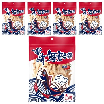 北海 鱈魚香絲 大 麻辣寬條  90g  5包
