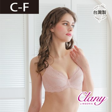 【台灣製】新一代微乳排汗透氣 CDEF大罩杯全罩顯瘦內衣 加大下圍 玫瑰粉 8078-31【Clany可蘭霓】
