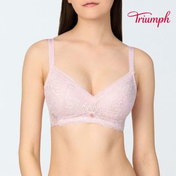 黛安芬-FLORALE 自由牡丹系列 無鋼圈內衣 C-E 紫薰