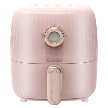 Glolux mini Q 氣炸鍋 2公升 初戀粉 900W 360°熱風循環 1-30分鐘定時  GAF200D1