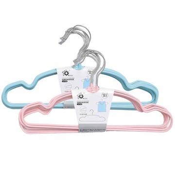 兒童防滑凹肩衣架10入 防滑衣架 晾衣架 衣架 塑膠衣架 顏色隨機