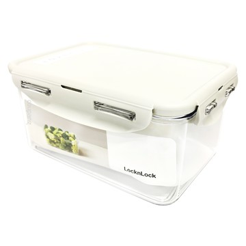 LocknLock 樂扣樂扣 Tritan純淨輕透保鮮盒 1.1L  蓋子 + 容器  2個