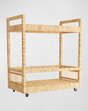 Prosper Rattan Bar Cart