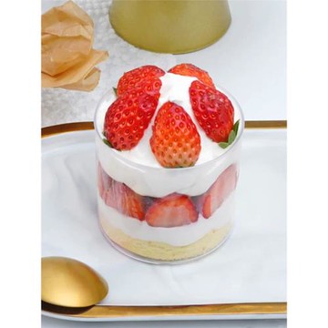 180ML圓形慕斯木糠布丁杯蛋糕甜品杯一次性硬塑料杯透明高直圓杯