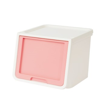 日本IRIS 前開式收納箱 FLP-M系列 50L 粉紅色