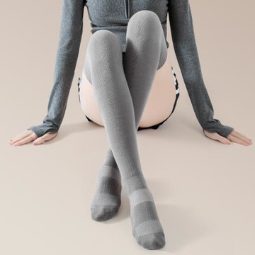 UMAY瑜伽襪女過膝長筒防滑壓力襪美腿瘦腿專業運動襪