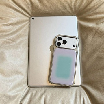 ✨iPhone手機殼✨ins風暈染個性電鍍銀邊 手機殼適用蘋果iPhone17promax高級感保護