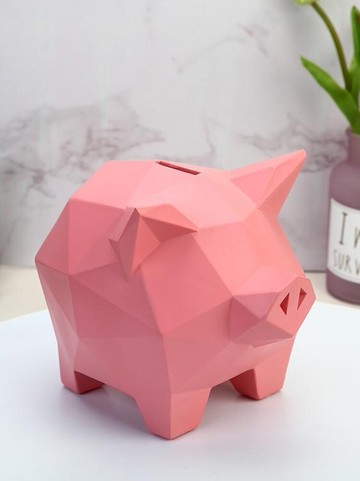 小豬豬存錢罐兒童卡通可愛男女孩硬紙幣儲蓄個性創意零錢只進不出24