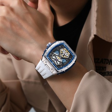 【Royal Schmied 皇家施米德】皇家手錶C系列 RYS-C014 酒桶款 雙面鏤空 夜光 機械 手錶