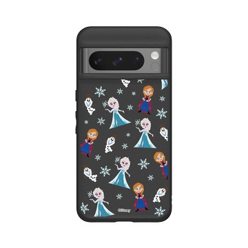 Pixel 8 Pro SolidSuit 黑 - 迪士尼-公主系列 Disney Princess - 冰雪奇緣 - 角色集合