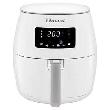 Dowai 多偉 第2代304不鏽鋼氣炸鍋 附304不鏽鋼層架 + 炸桶活動把手  DA-105  白色