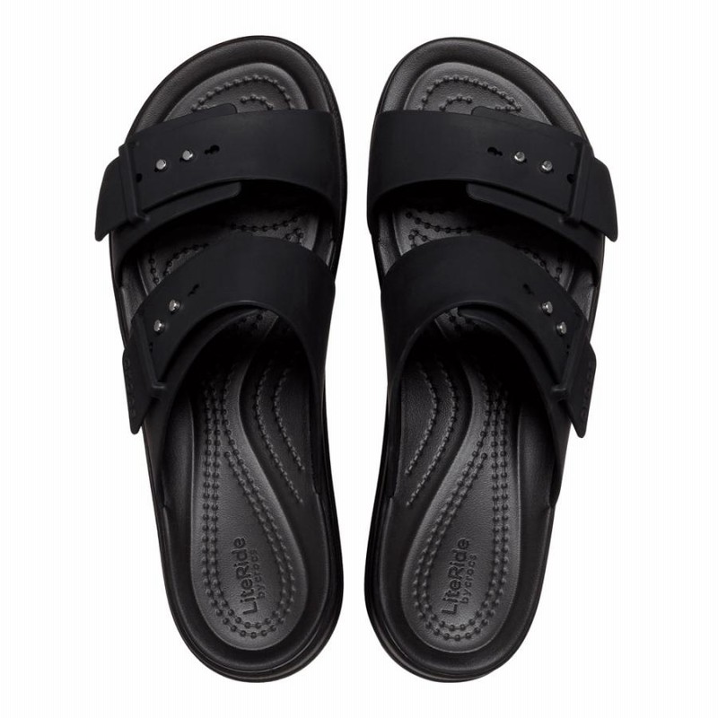 crocs サイプラス サンダル（シルバー/ラベンダー）ヒール ミュール W6