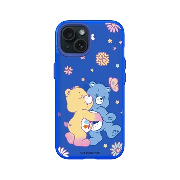 iPhone 15 Clear 激光藍 - Care Bears - 抱一個