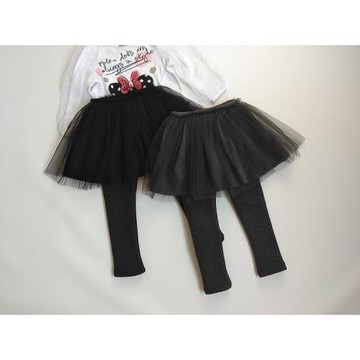 秋冬66女童蓬蓬紗紗裙褲 兒童加絨加厚打底褲 寶寶公主加厚褲子