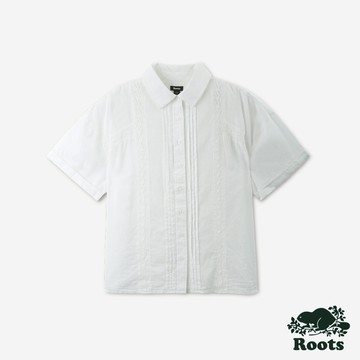 Roots 女裝- LAUREL FEMME平織短袖上衣