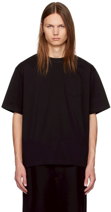 sacai 黑色 S T 恤