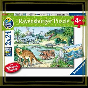 ラベンスバーガー(RAVENSBURGER) ジグソーパズル 05128 恐竜のくらし(24ピース×2)