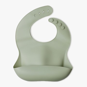 Gloop 矽膠純色圍兜 /橄欖綠