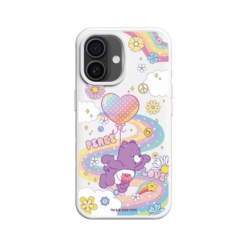 iPhone 16 SolidX 白 - Care Bears - 翱翔天際