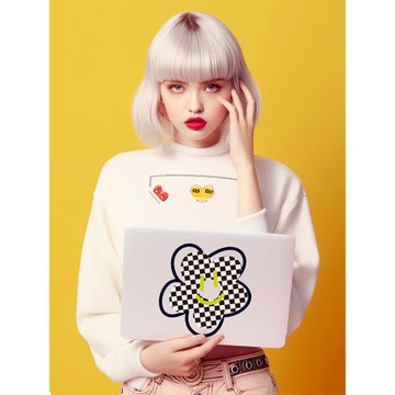 HLMT×格子花/適用蘋果macbookair保護殼mac筆記本2023款M2電腦pro保護套macpro14寸13M1配件2022軟16防摔15