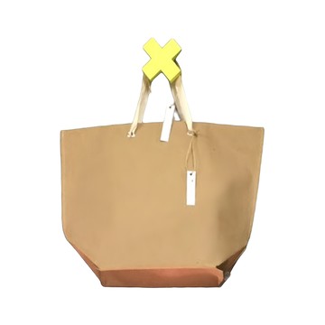 Dafne 手提袋 再生皮材質 義大利產 可水洗  W27 x D16 x H36cm  黃色