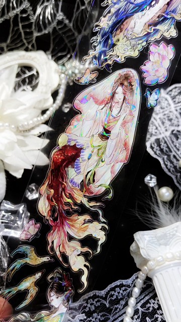 玄洲山海 PET 紙膠帶 貝殼光 切膜 5 米卷