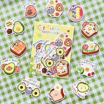 牛油果抱抱 I 貼紙包 I