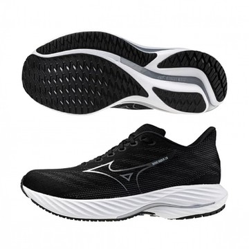 MIZUNO 美津濃 慢跑鞋 男鞋 運動鞋 緩震 RIDER 28 黑 J1GC240402