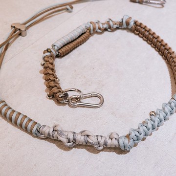 Adjust Strap 可調式背繩 亮藍淺咖雙心調節