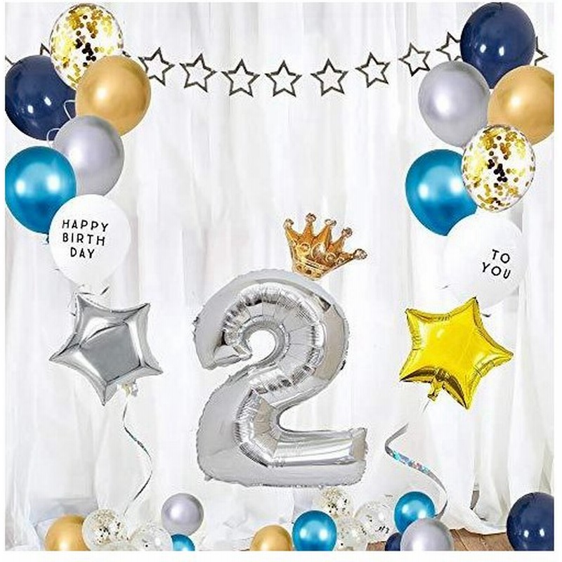 O Life 2歳 誕生日バルーン バースデー バルーンセット 数字風船 ナンバー 大きい 星 ガーランド 女の子 男の子 誕生日お祝い 飾り付け 出 通販 Lineポイント最大0 5 Get Lineショッピング